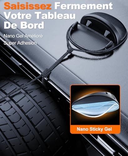 Beeasy Support Téléphone Voiture universel adapté à tous les modèles d'iPhone et Smartphones GPS pour conducteurs et pas