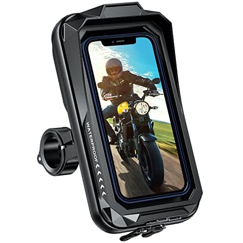 Support BTNEEU Téléphone Moto Étanche pour Smartphone Anti-Vibration (Noir A)