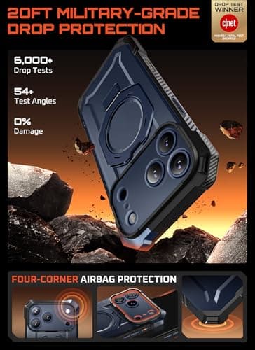 SUPCASE Coque MagSafe pour iPhone 17 Pro [Protection Antichute Qualité Militaire] (UB Grip) Bleu  
SUPCASE Coque Magnéti