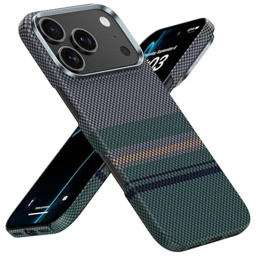 BENKS ArmorTint Coque en Dupont Kevlar 1000D pour iPhone 17 Pro Max - Bleu Étoilé, Compatible Magsafe, Housse Magnétique — Aurora ArmorAir