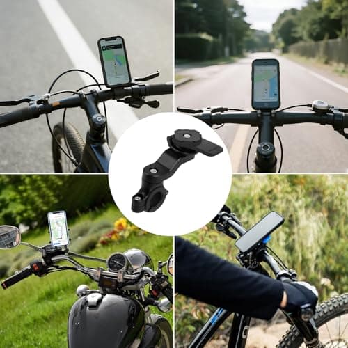Support universel de téléphone pour guidon de vélo et moto - Amovible, Rotatif à 360°, Compatible Trottinette Quad Scoot