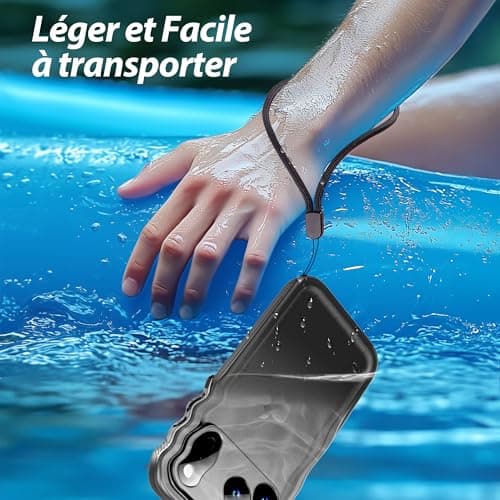 SPORTLINK Coque Étanche Antichoc iPhone 17 Pro Max - Militaire IP68 Incassable [Protection Caméra+Écran] - Double Face 6