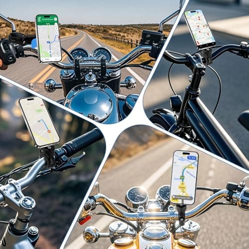Support Téléphone Universel pour Guidon de Moto,Vélo – Compatible smartphones 4,7 à 7,2" (Mount universel pour smartphon