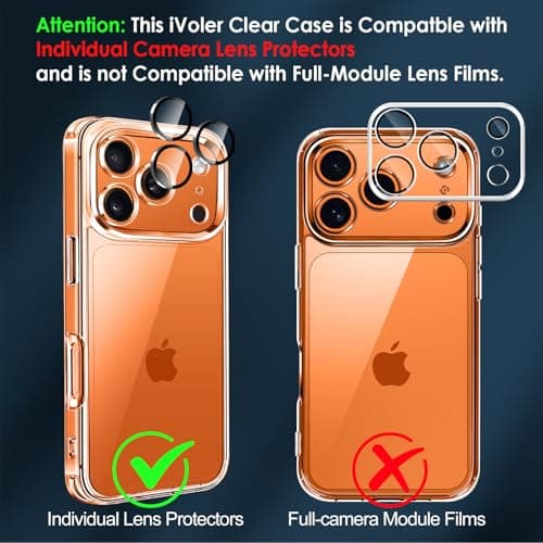 Anti-Jaunissement Clair Coque Ivoler pour iPhone 17 Pro Max | Protection Militaire Antichoc | Verre Trempé Transparent