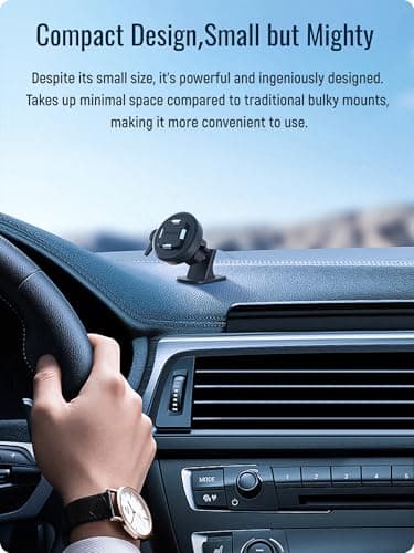 Sincetop Voiture Téléphone Support [Série Q Quad] - Fixation Rapide, Rotation 360°, pour Tableau de Bord - Compatible av