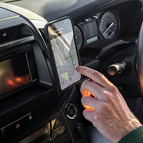 Quad Lock Support de Telephone pour Voiture avec Tête de Charge sans Fil pour Galaxy S25 Ultraadium V2 et Coqueadapter p