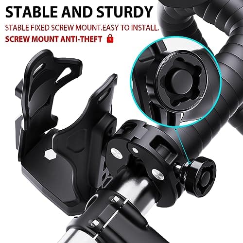 Porte-gobelet Mathtoxyz pour moto et ATV 50-90mm, compatible avec toutes bouteilles 1,3 à 4 cm, pour vélo et scooter