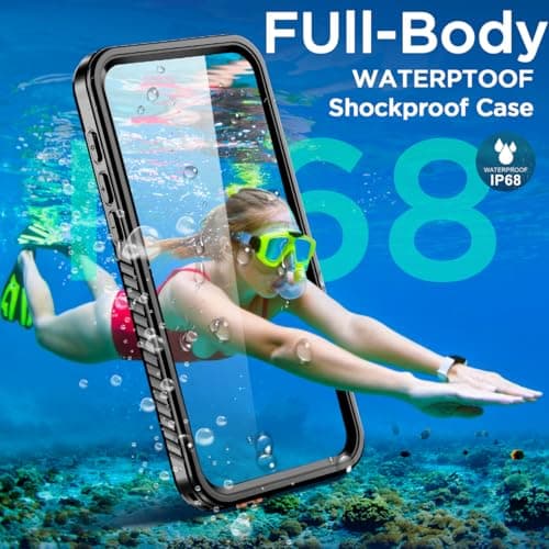Coque étanche AICase IP68 pour iPhone 17 Pro Max 6,9", Protection 360°, Plongée Vinyl Bassin