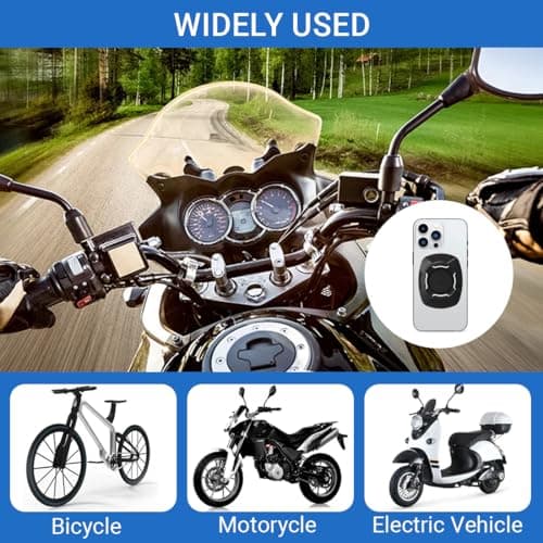 GXGM Adaptateur universel Quad Lock - Fixation rapide pour smartphones, motards et cyclistes - Para tout véhicule et acc