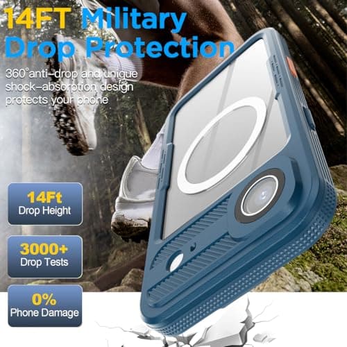 AICase Coque Étanche pour iPhone 17 Air - Protection IP68, Support MagSafe, Résistante à l'Eau, à la Neige, aux Chocs et