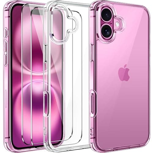 Anti-Jaunissement Clair Coque Ivoler pour iPhone 17 Pro Max | Protection Militaire Antichoc | Verre Trempé Transparent — A-Clear