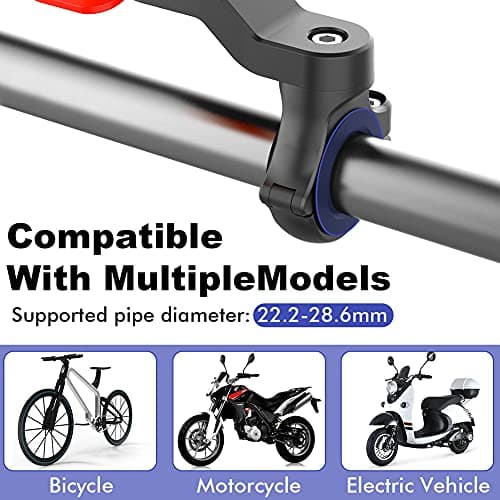 Support de téléphone Kisbeibi pour vélo, compatible moto, noir
