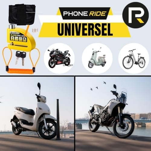 Antivol Motoavec Alarme Puissante 110dB | Jaune Haute Sécurité