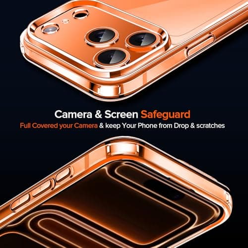 Anti-Jaunissement Clair Coque Ivoler pour iPhone 17 Pro Max | Protection Militaire Antichoc | Verre Trempé Transparent