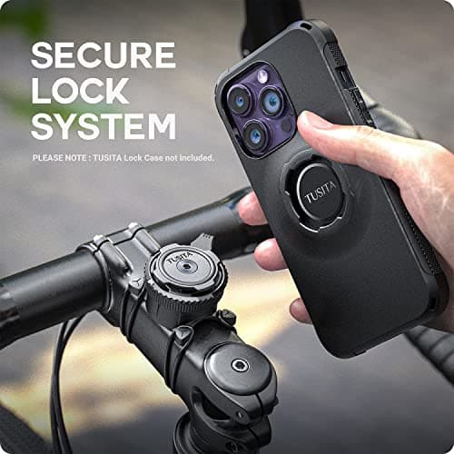 TUSITA Twist Lock Téléphone Portable Support de Guidon pour Cyclistes - Sports Outdoor - Élastique Robuste - BAMBOO - 1