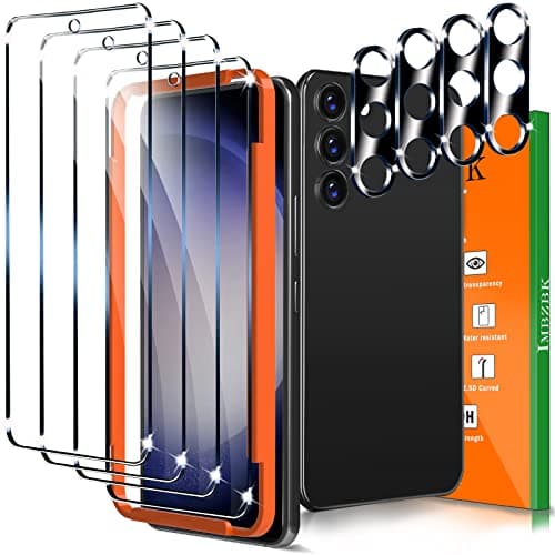IMBZBK Verre Trempé iPhone 17 Pro Anti Rayures + Protection Camera, Dépoussiérage Automatique, Qualité Militaire, 3+3 Pi — S23-Transparent