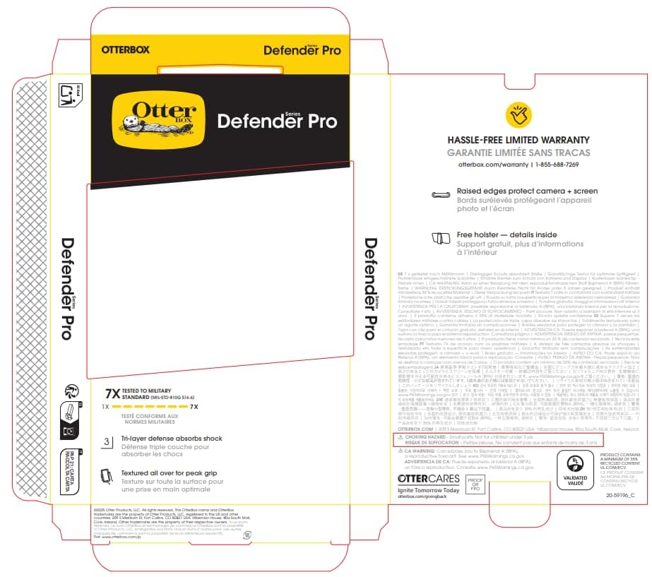 Otterbox Coque Defender Series Pro MagSafe pour iPhone 17 Pro Max, Résistante aux Chutes, Ultra Robuste, Protection Opti
