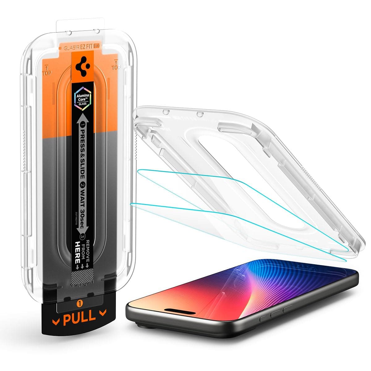 Spigen Glas.tR EZ Fit Pro Verre Trempé pour iPhone 17, Pro, ReiFS Heinças Liescables, Installation Facile, Dureté 9H, Pr