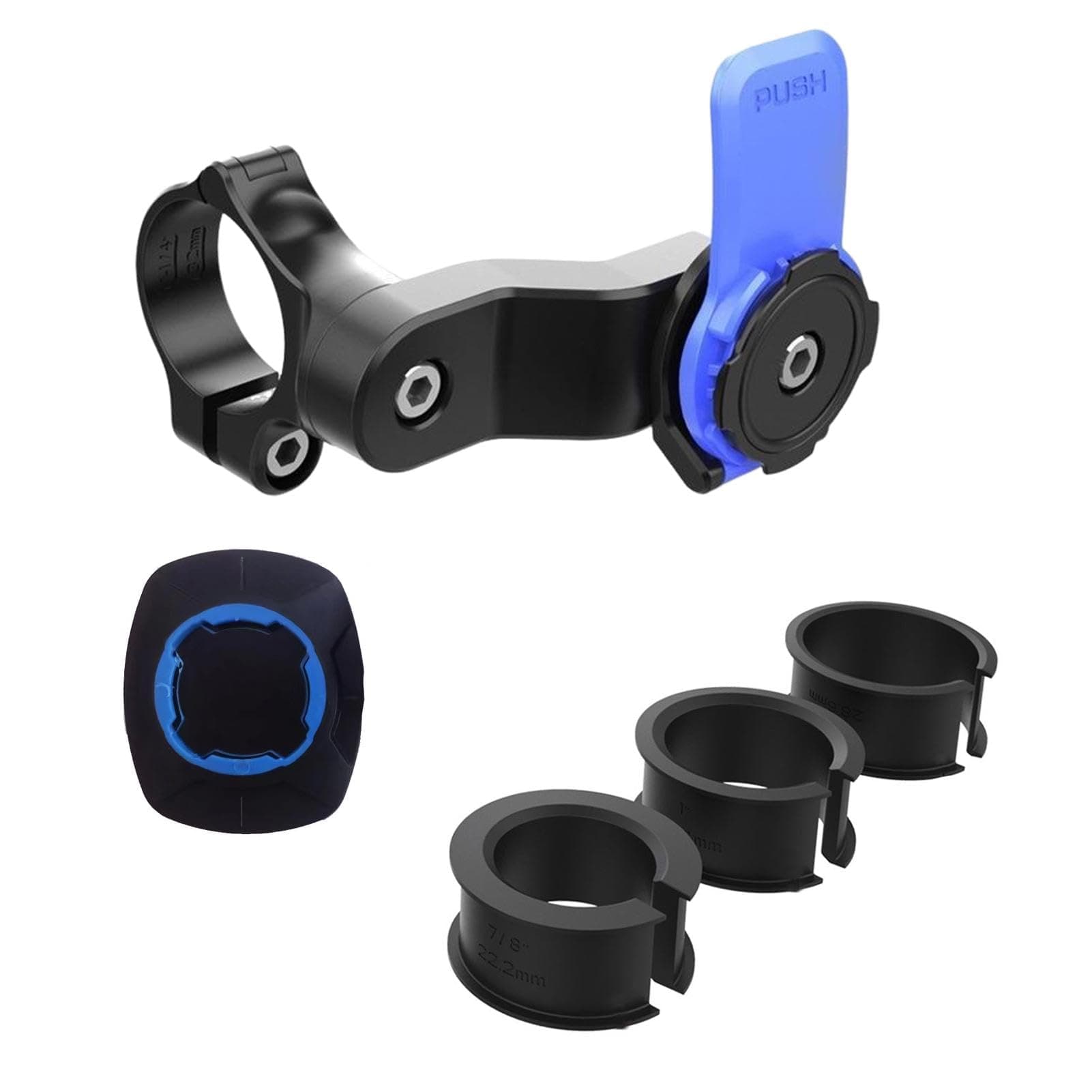 Kisbeibi Support de téléphone rotatif à 360° pour moto, universel, pour la plupart des GPS et smartphones de 4,7 à 7,2 p