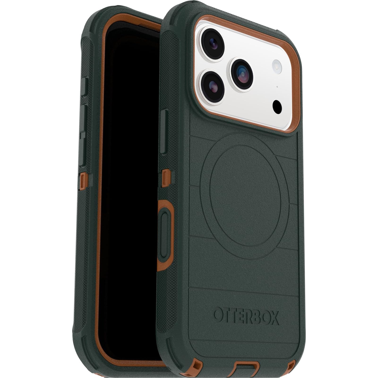 Otterbox Coque Defender Series Pro MagSafe Vert pour iPhone 17 Pro, Résistante aux Chutes, Antichoc, Ultra Robuste