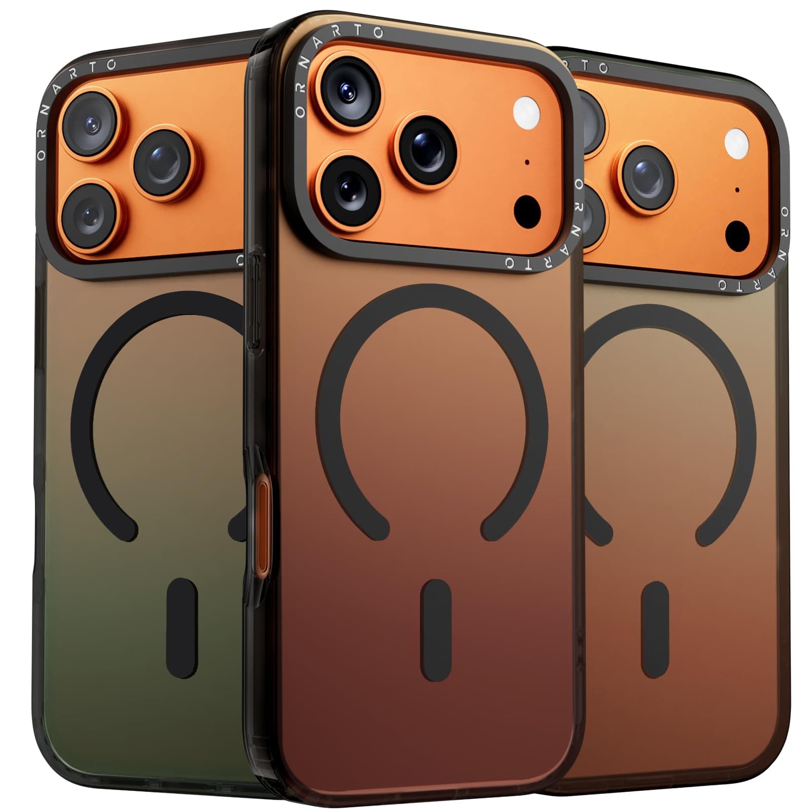 Coque Magnétique ORNARTO pour iPhone 17 Pro 6,3" MagSafe Iridescente Recyclée Global Recycled Standard