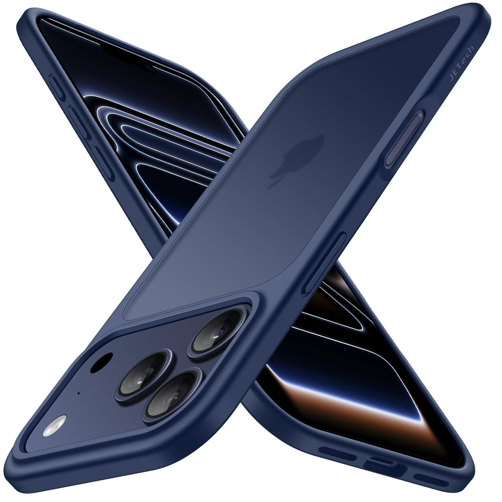 JETech CoqueMate iPhone 17 Pro Max, Qualité Militaire, Protection Antichoc (Bleu Foncé)  
JETech CoqueMate iPhone 17 Pro