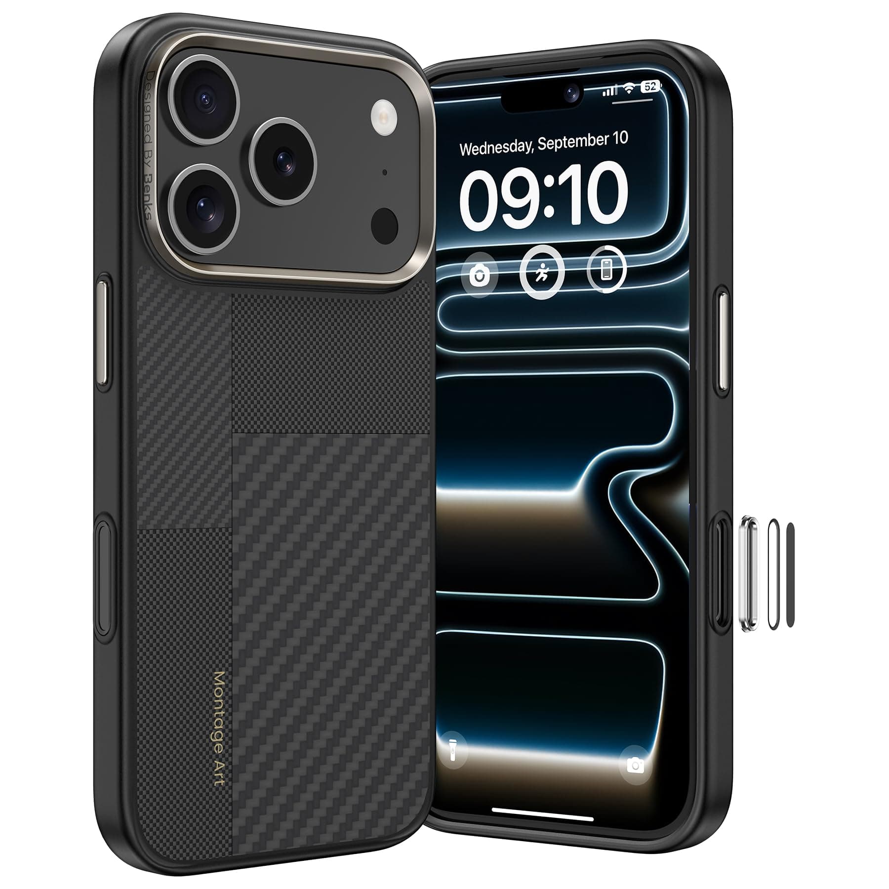 BENKS Coque iPhone 17 Pro MagSafe Protection Militaire Kevlar TPU défense tối ưuisée & protection contre les chocs
BENKS