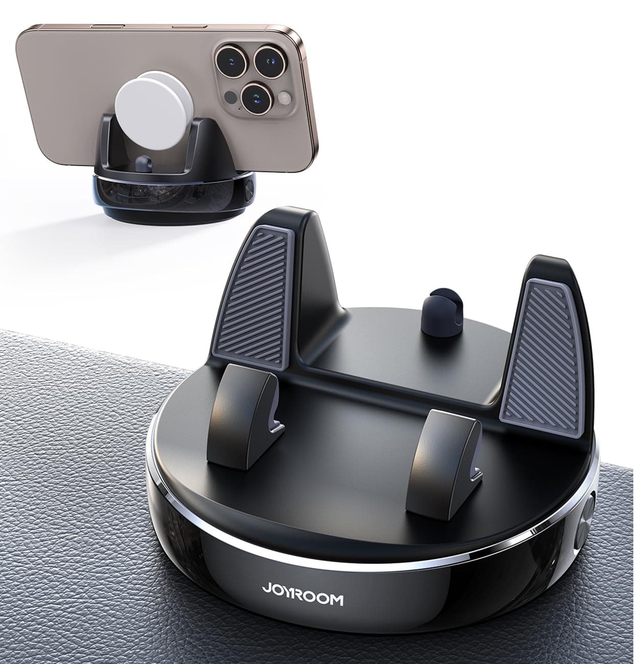 JOYROOM Porte Téléphone Voiture Universel, Compatible iPhone Samsung Huawei Google Android, Support Téléphone pour Voitu