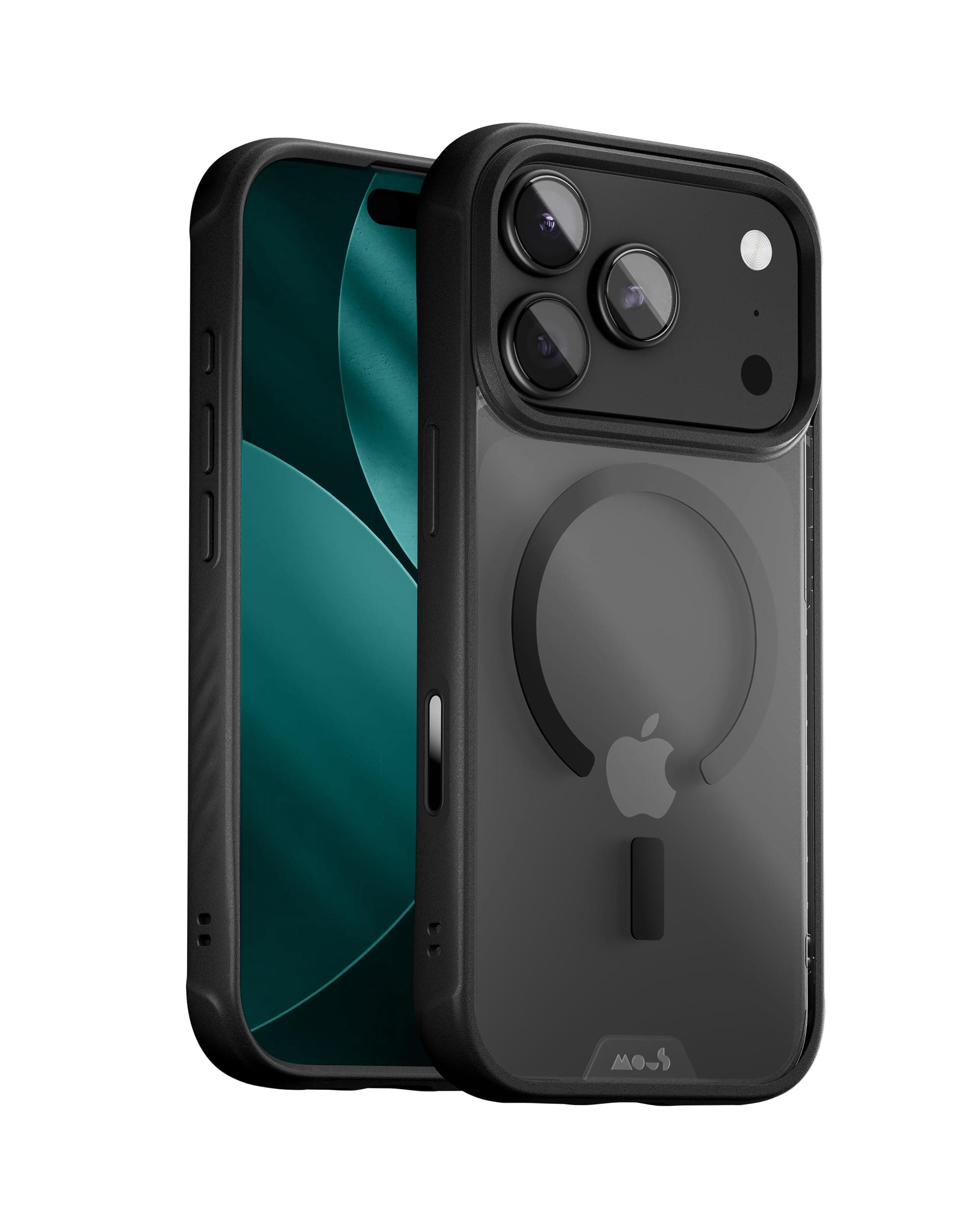 Mous Coque Magnétique pour iPhone 17 Pro - Compatible avec Qi2 MagSafe - Protection Objectif Caméra, Clarity - Étui de P