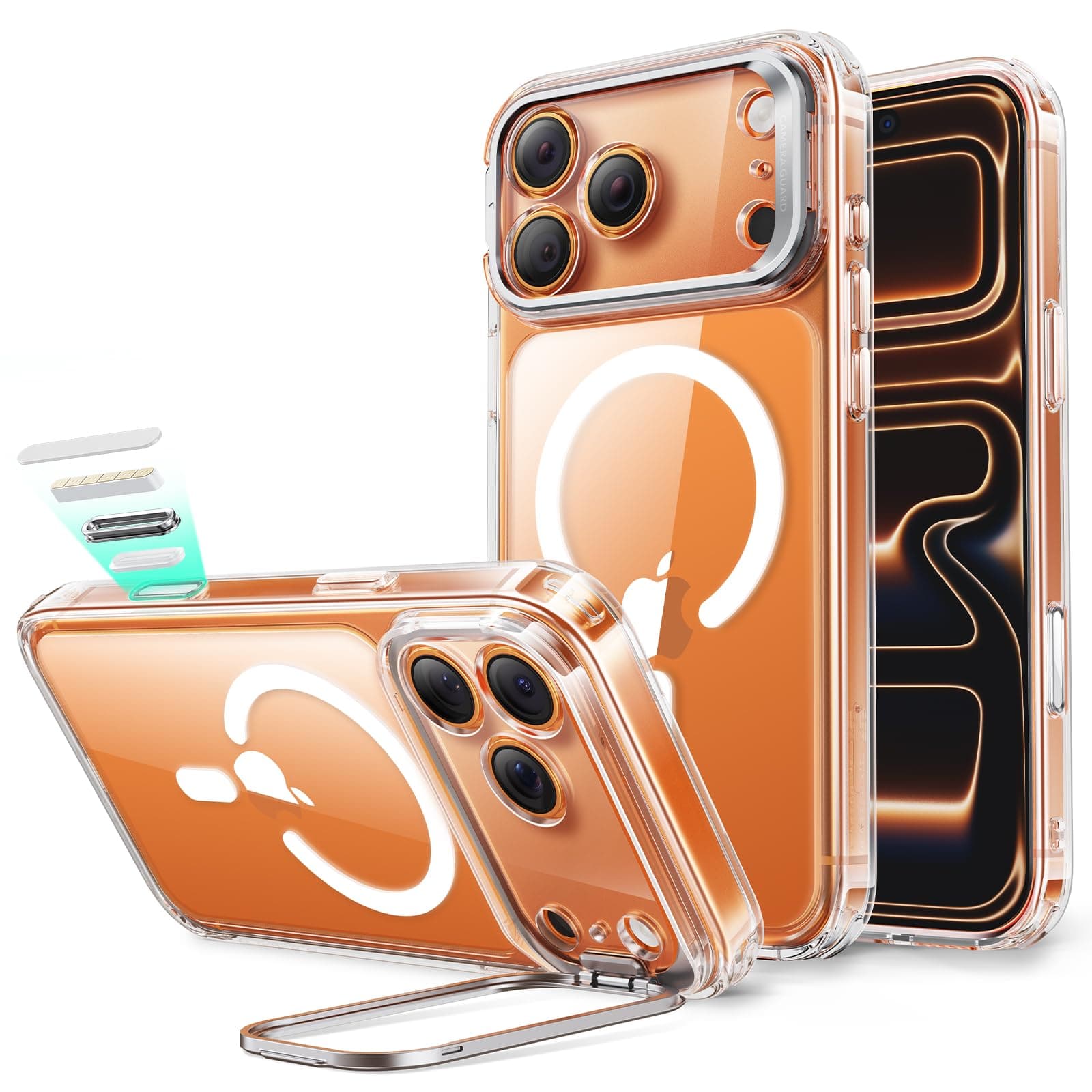 ESR Coque iPhone 17 Pro Max | Protection Qualité Militaire, Commande de Caméra MagSafe Compatible, Protection Antichute
