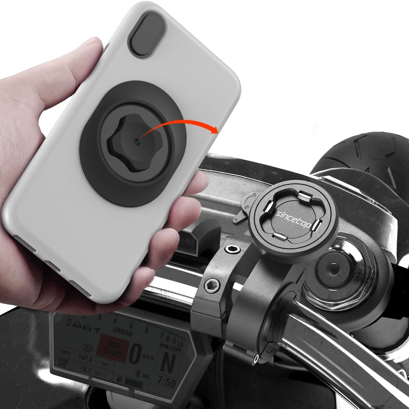Support Telephone Velo Tout-Terrain pour VTT, Scooter, Vélo Electrique et Routier C-2e Gén.ERMOTOWasive Versatile Suppor