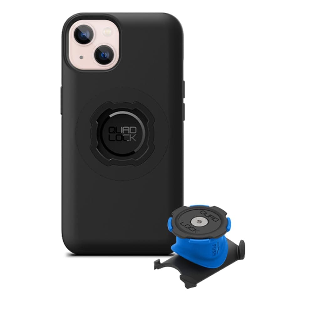 Quad Lock - Support de Téléphone Étanche pour Vélo, Compatible iPhone 13 MAG avec Coque - Kit Anti-Fuites pour Cyclistes