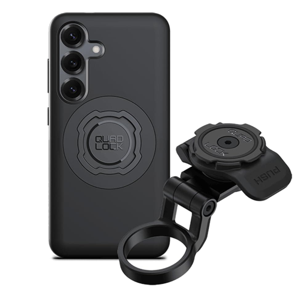 Quad Lock Kit de vélo réglable pour Galaxy S25 Magnum et support de tige