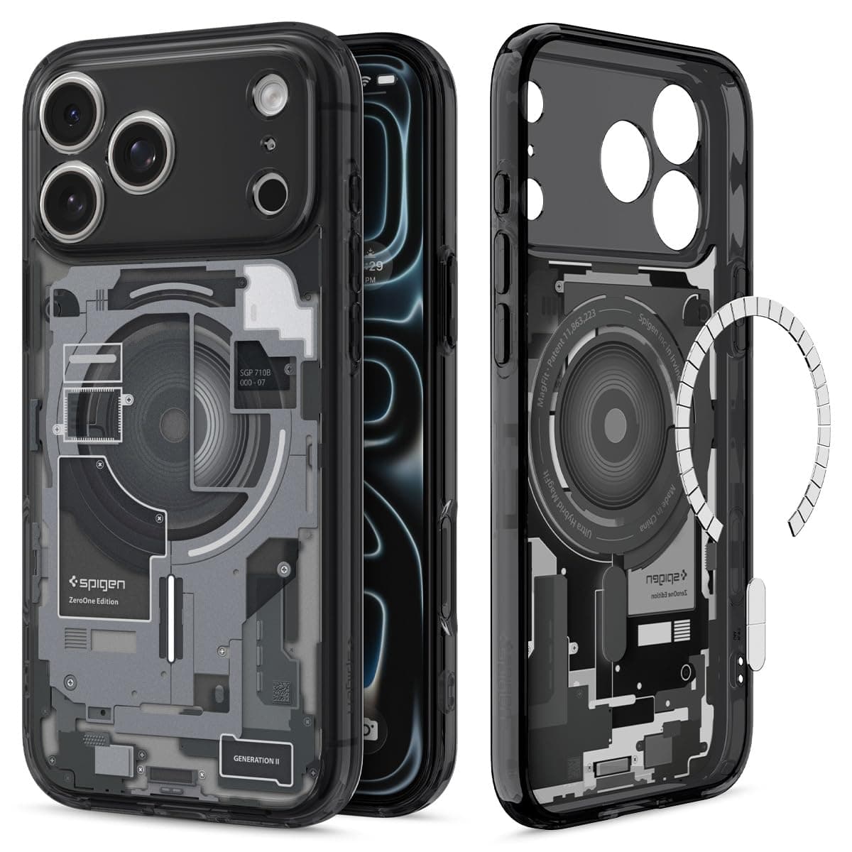 Spigen Coque Ultra Hybrid MagFit DuraClear pour iPhone 17 Pro - Protection ultime pour votre phone, idéale pour des util