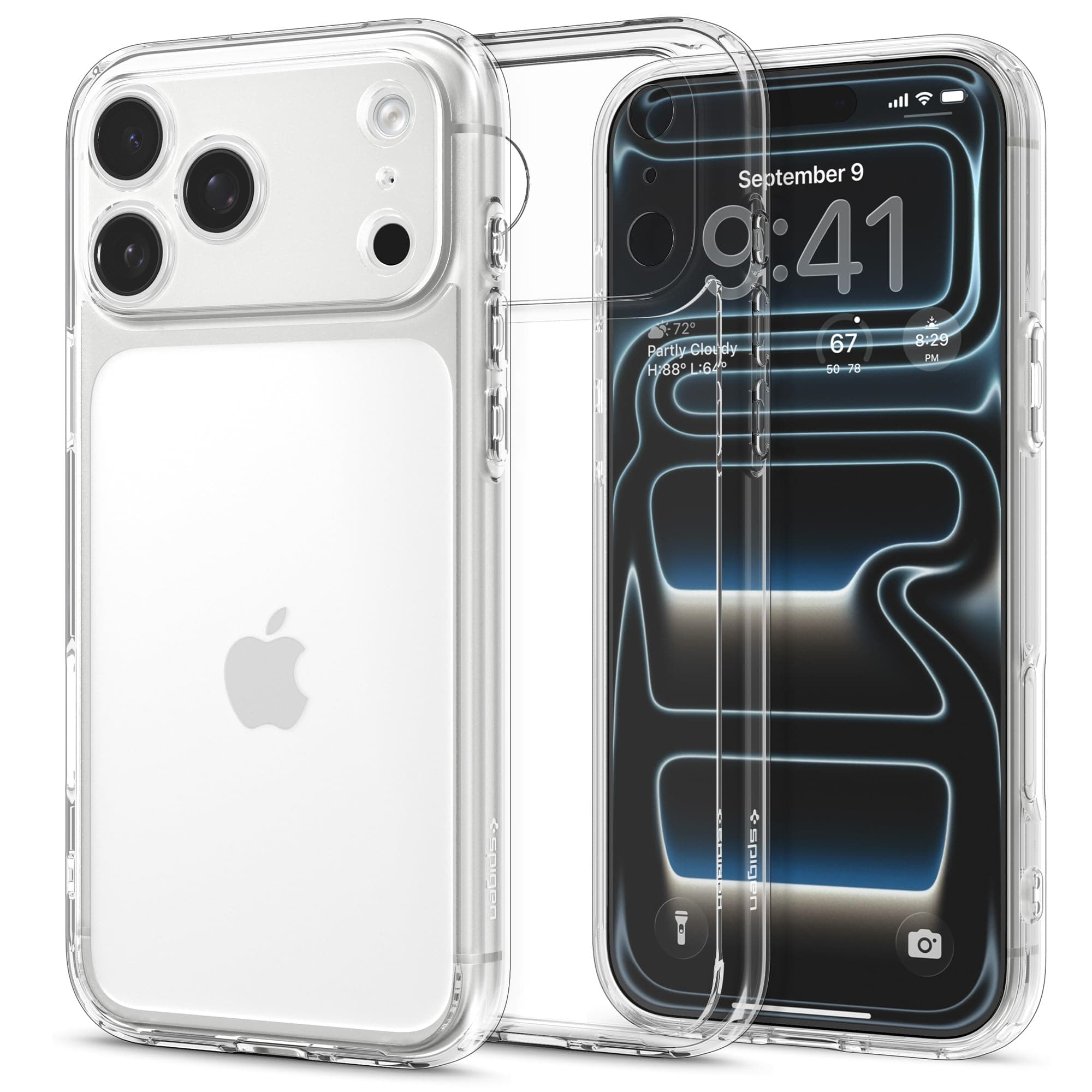 Spigen Coque pour iPhone 17 Pro Ultra Hybrid - Anti- jaunissement - Transparent pour Professionnels - Protection Avancée
