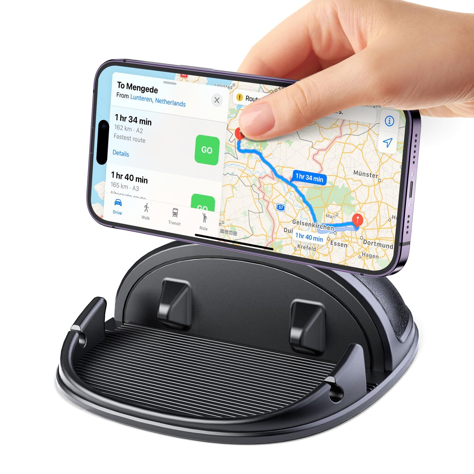 Beeasy Support Téléphone Voiture universel adapté à tous les modèles d'iPhone et Smartphones GPS pour conducteurs et pas